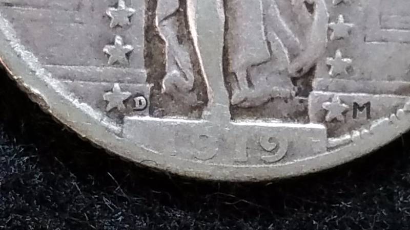 1919 D Standing Liberty Silver Quarter - Key Date