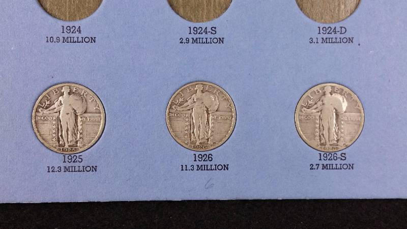 (13) Standing Liberty Silver Quarter Collection