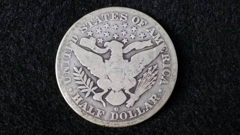 1892 O Barber Silver Half Dollar - Key Date