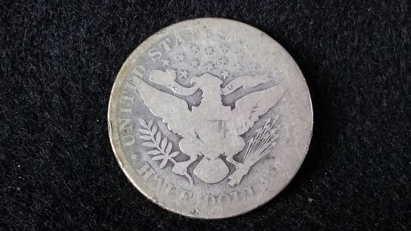 1894 P Barber Silver Half Dollar - Semi Key Date