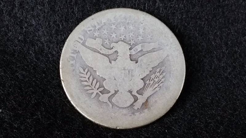 1897 P Barber Silver Half Dollar