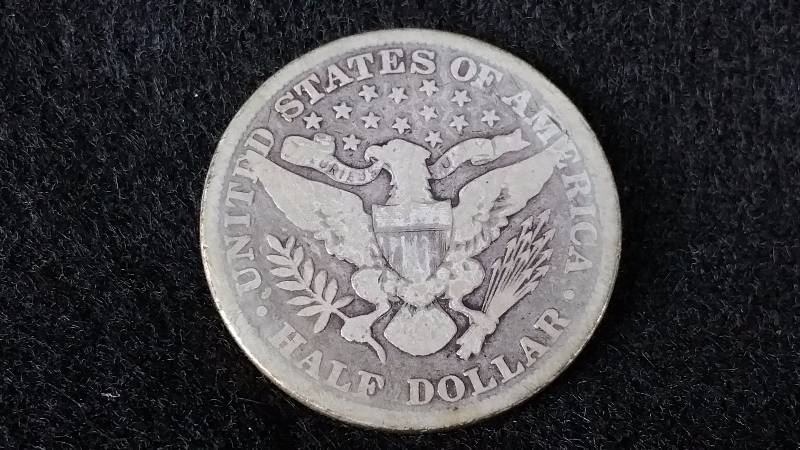 1898 P Barber Silver Half Dollar