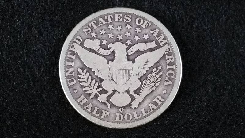 1900 O Barber Silver Half Dollar