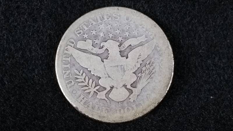 1900 S Barber Silver Half Dollar