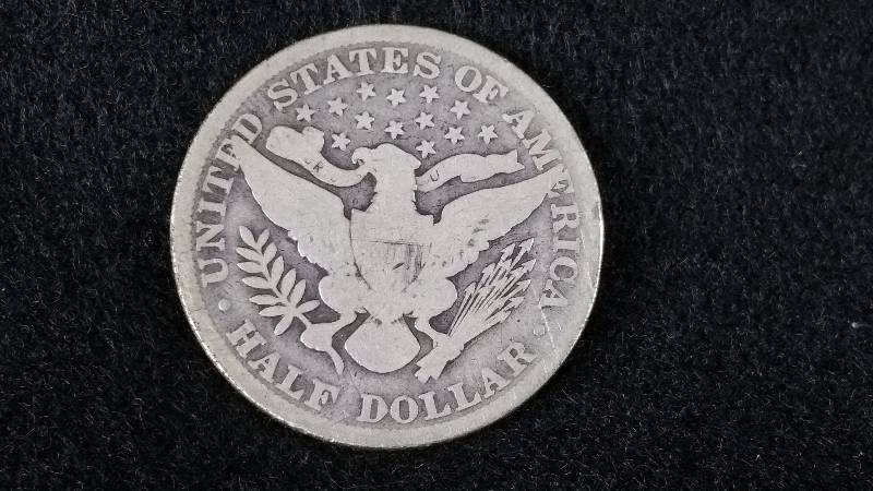 1901 P Barber Silver Half Dollar