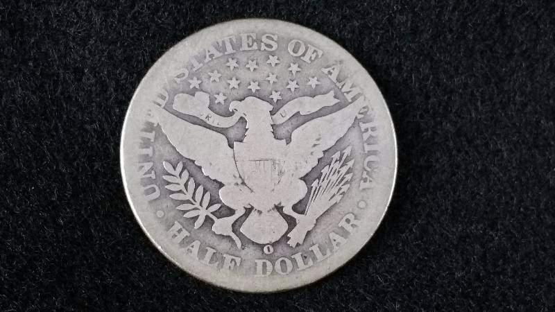 1901 O Barber Silver Half Dollar