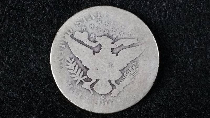 1905 O Barber Silver Half Dollar - Semi Key Date