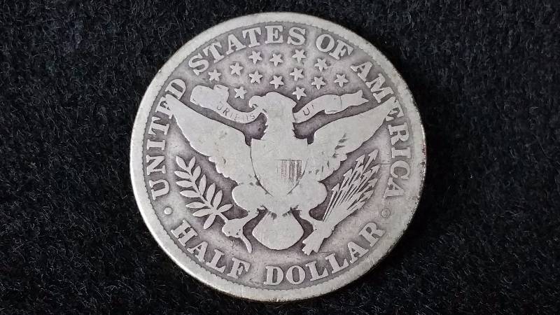 1906 P Barber Silver Half Dollar