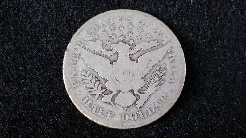 1906 O Barber Silver Half Dollar