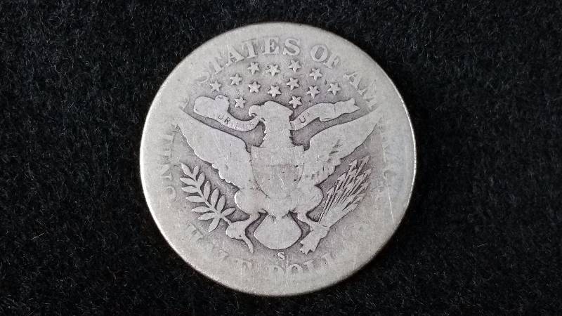1906 S Barber Silver Half Dollar