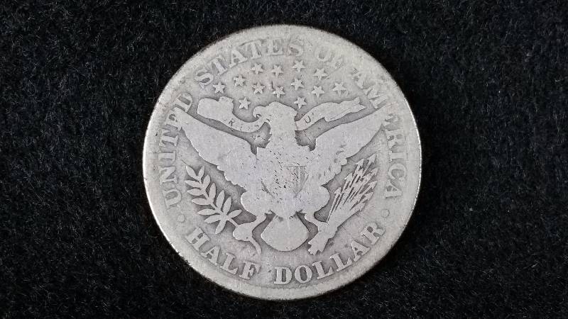 1907 P Barber Silver Half Dollar