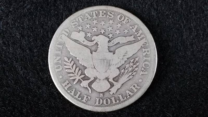 1907 S Barber Silver Half Dollar