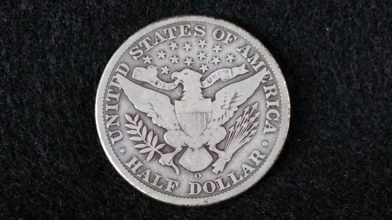 1907 O Barber Silver Half Dollar