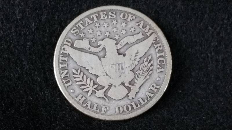 1909 P Barber Silver Half Dollar