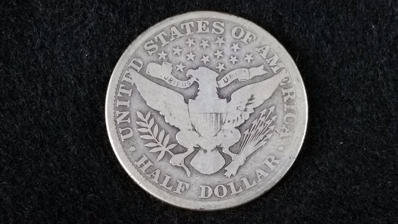 1911 P Barber Silver Half Dollar