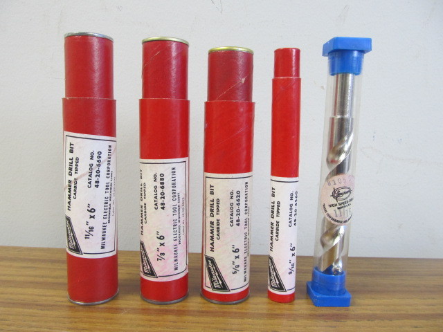 lot 12 image: NICE Milwaukee etc Carbide Tipped Hammer Drill Bits