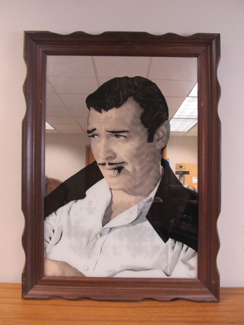 lot 50 image: Vintage CLARK GABLE Mirror by Hoyne Industries
