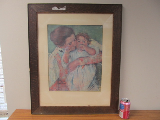 lot 53 image: Vintage Mary Cassat Framed Print