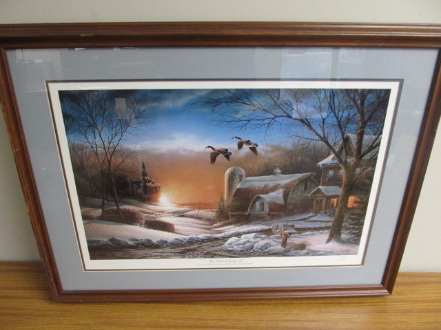 lot 194 image: Framed & signed Terry Redlin Print