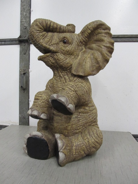 lot 204 image: Elephant StatueTable Base