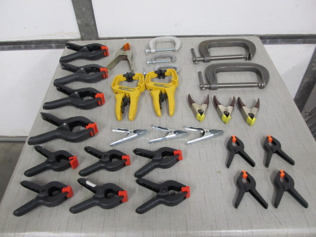 lot 205 image: Large Lot of Assorted Clamps