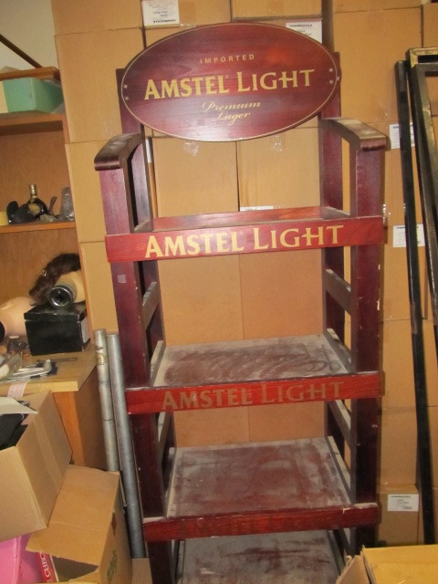 lot 215 image: Amstel Light Beer Liquor Store Display Shelf