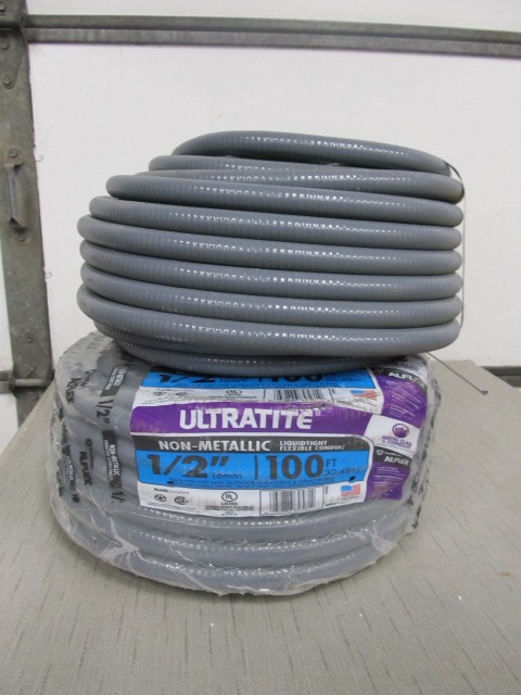 lot 220 image: 2 NEW 100ft Rolls of Ultratite Non-Metallic Conduit