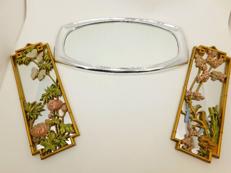 (3) Vintage Wall ArtMirror