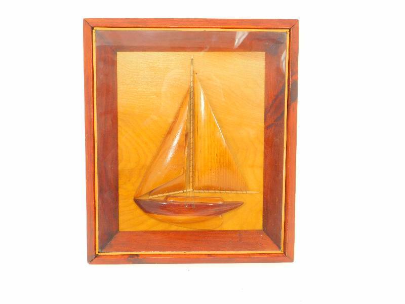 Wooden Sailboat Art