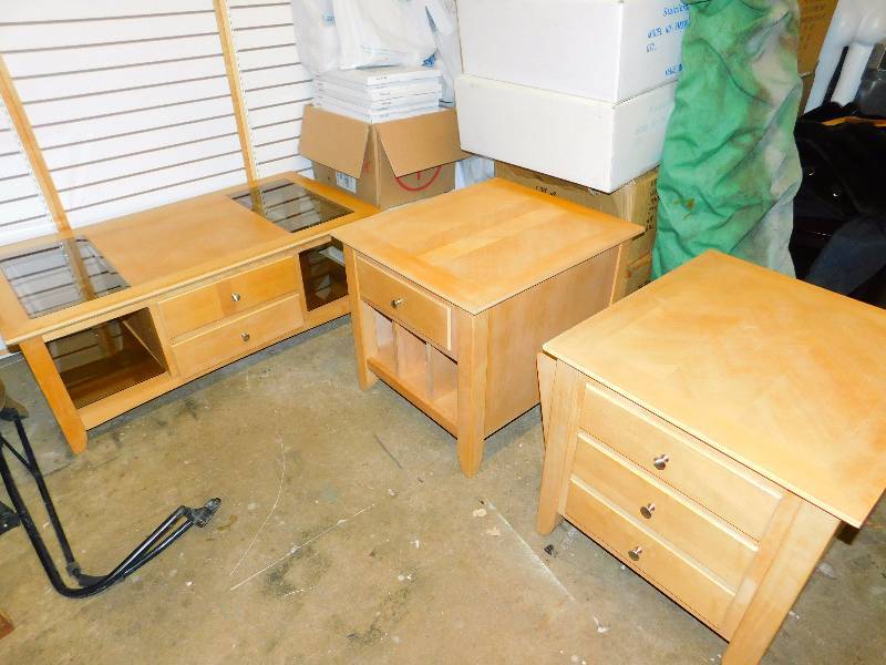 (2) End Tables and Coffee Table