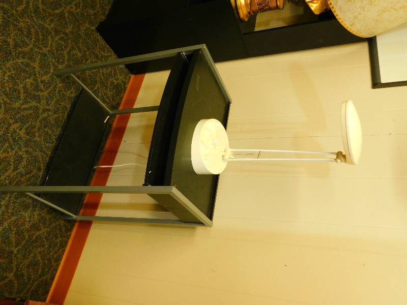 Desk and Lamp