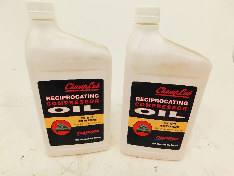 (2) Quarts of New Champion Synthetic Air Compressor Oil