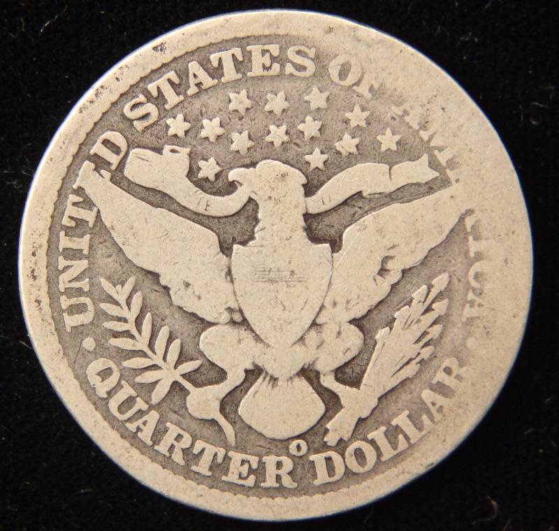 1899-O BARBER SILVER QUARTER GOOD