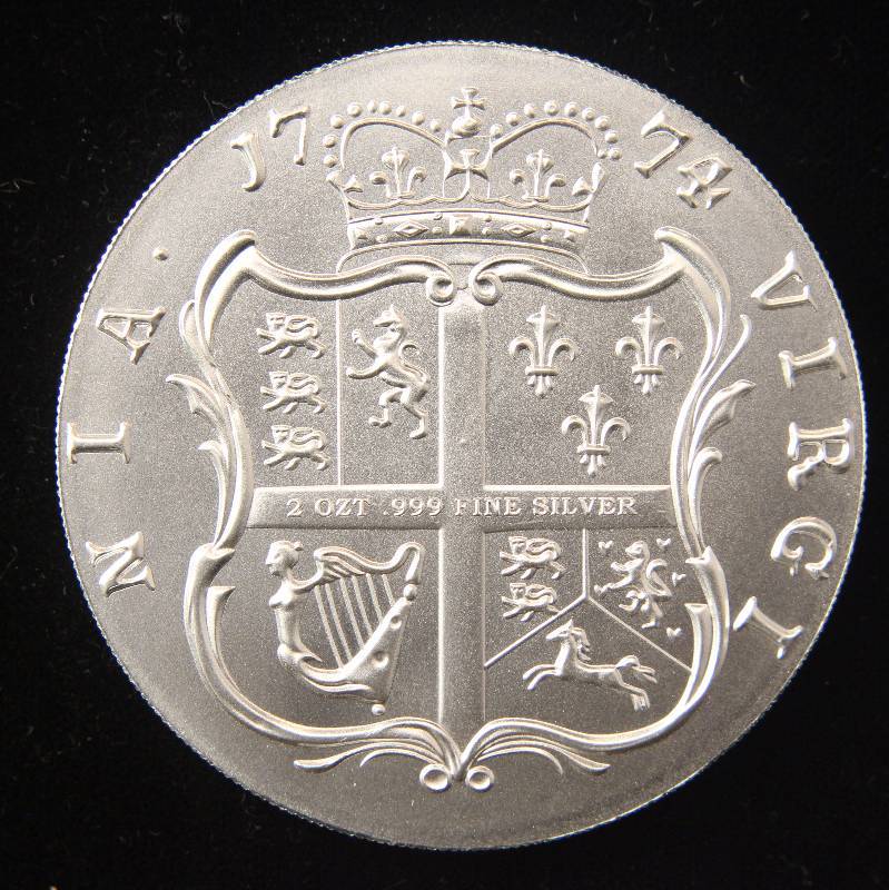 2 TROY OZ. .999 FINE SILVER 1774 VIRGINIA DEI GRATIA