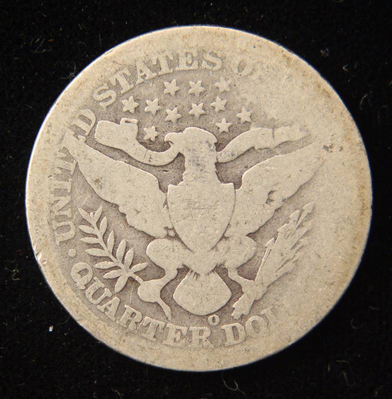 1898-O BARBER SILVER QUARTER