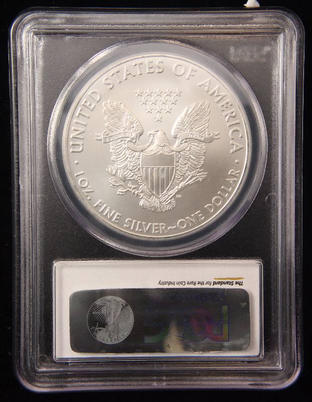 2009 AMERICAN SILVER EAGLE 1 TROY OZ. .999 FINE SILVER GEM BU PCGS