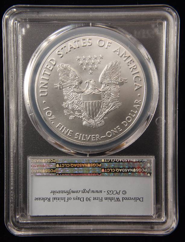 2016 AMERICAN SILVER EAGLE 1 TROY OZ. .999 FINE SILVER MS70 PCGS FIRSTSTRIKE