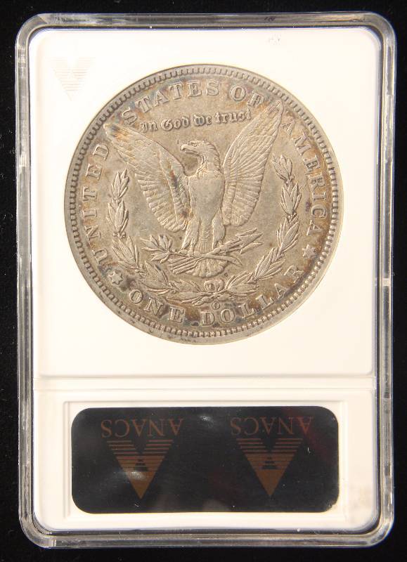 1896-O MORGAN SILVER DOLLAR EF45 ANACS