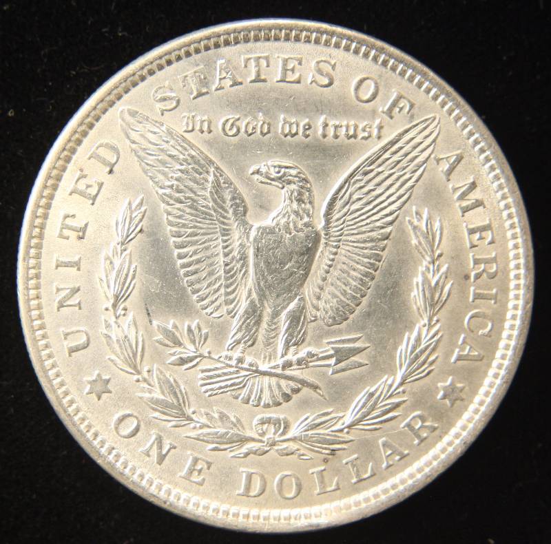1921 MORGAN SILVER DOLLAR UNC CLEANED