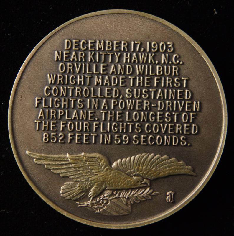 VINTAGE WRIGHT BROTHERS 1.07 TROY OZ. STERLING SILVER ART ROUND LONGINES SYMPHONETTE SOCIETY