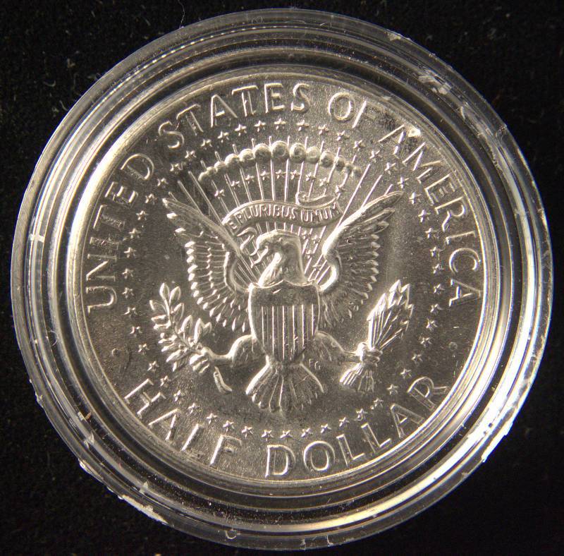 1964 KENNEDY SILVER HALF DOLLAR BU IN AIRTITE