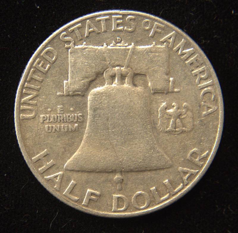 1953-D FRANKLIN SILVER HALF DOLLAR