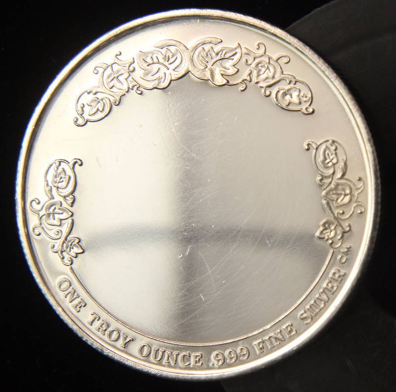 1 TROY OZ. .999 FINE SILVER I LOVE YOU ROUND