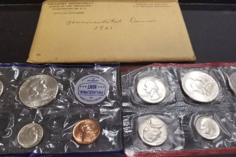 1961 US SILVER MINT SET (10 COINS)