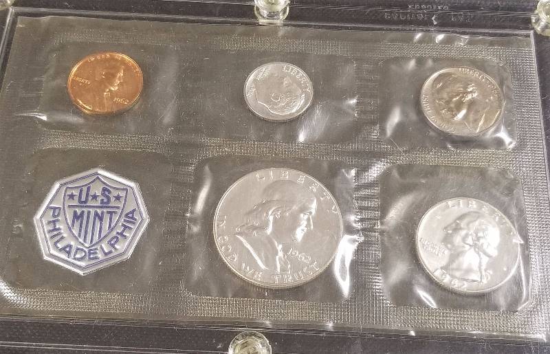 1962 US SILVER PROOF SET IN HARD PLASTIC CASE