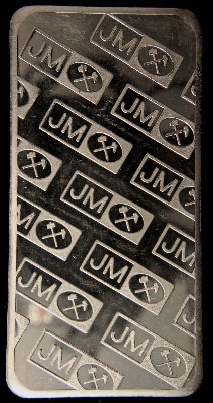 10 TROY Oz. .999 FINE SILVER BAR JM JOHNSON MATTHEY WITH SERIAL #