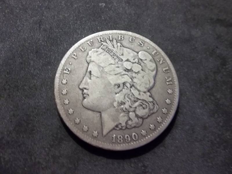 1890 CC  Morgan Silver Dollar