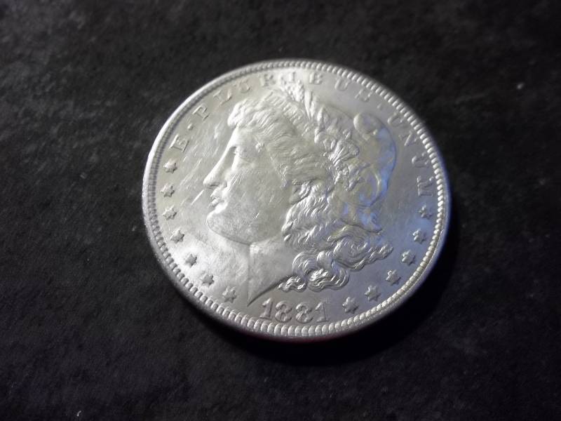 1881 O Morgan Silver Dollar