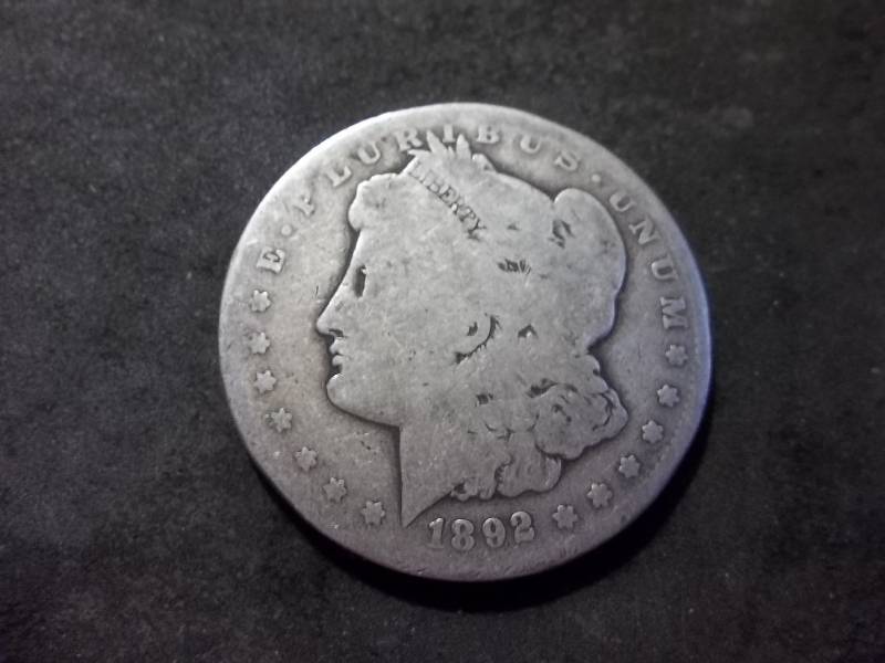1892 S Morgan Silver Dollar