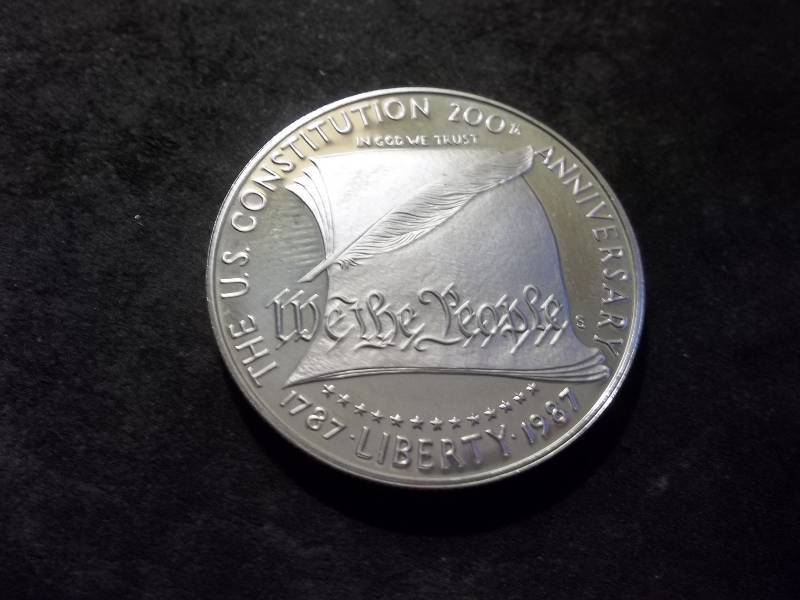 200 Years Anniversary Constitution Proof Comemmorative Silver Dollar